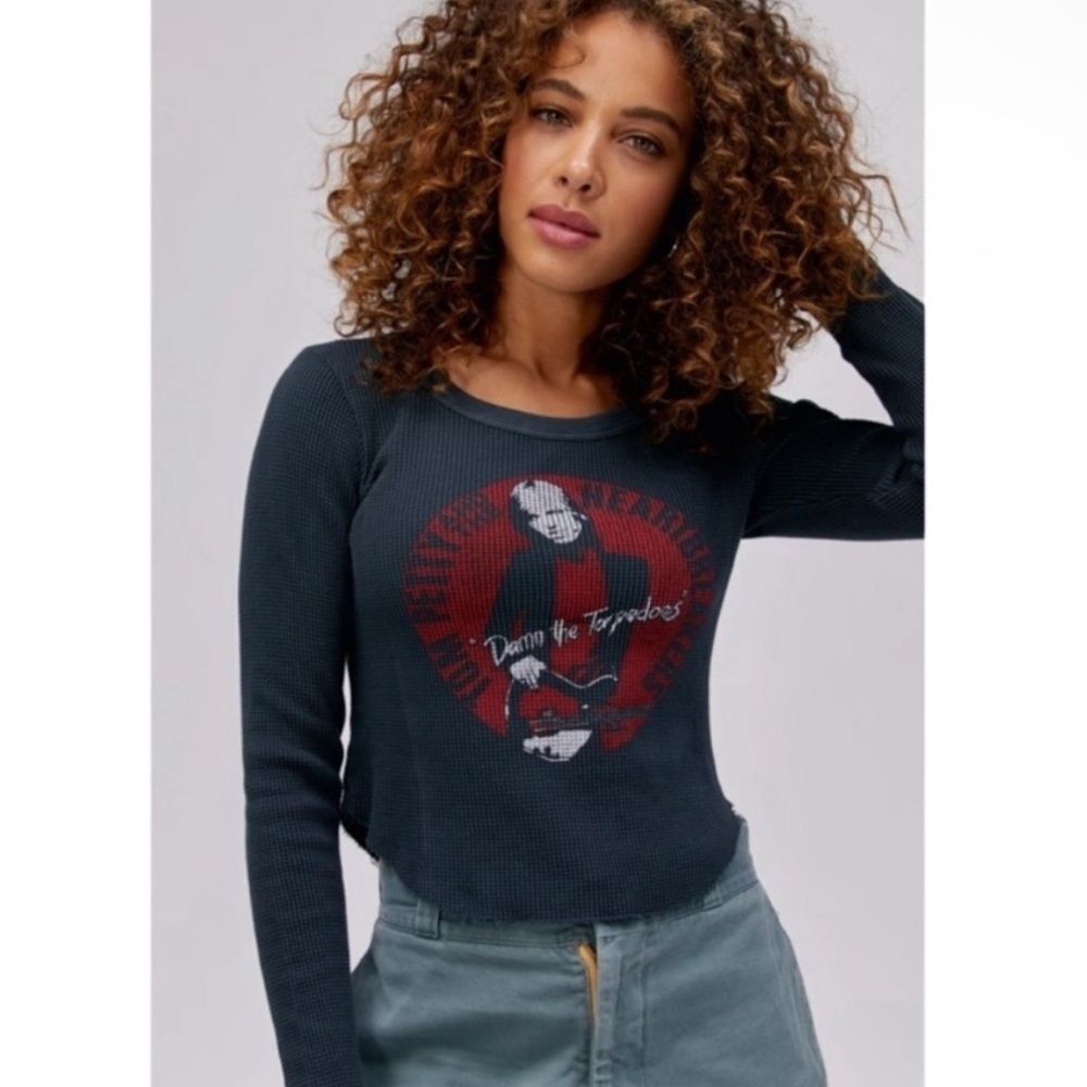 DAYDREAMER | NEW Tom Petty Damn the Torpedoes Raw Waffle Shirt Women’s Size S